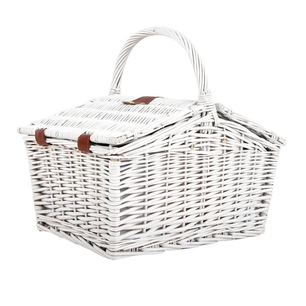 Alfresco 2 Person Picnic Basket Set Insulated Blanket Bag - Drowning In Summer