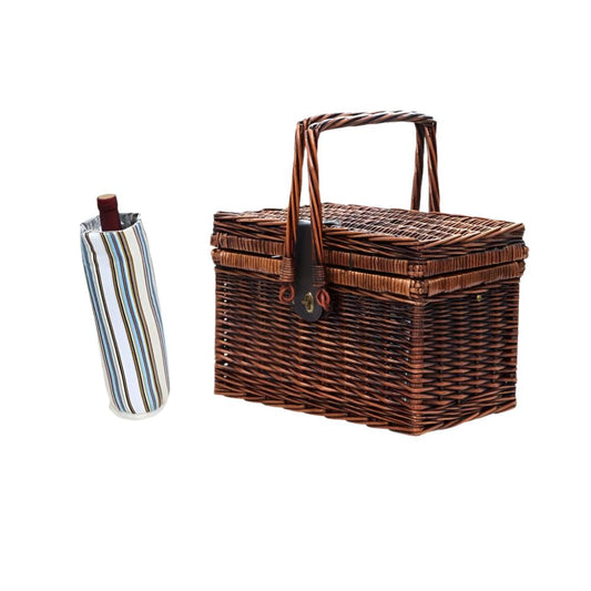 Alfresco 4 Person Picnic Basket Set Folding Insulated bag - Drowning In Summer