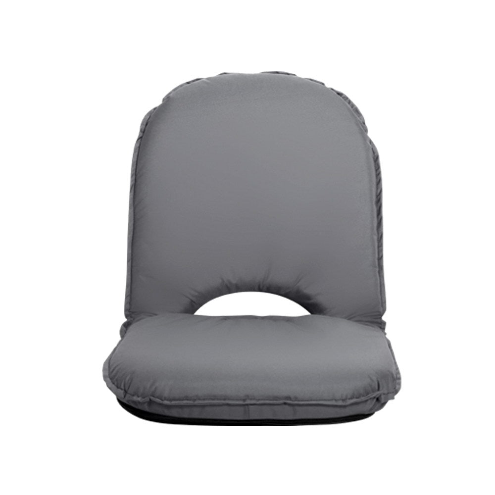 Artiss Floor Lounge Sofa Camping Chair Grey - Drowning In Summer