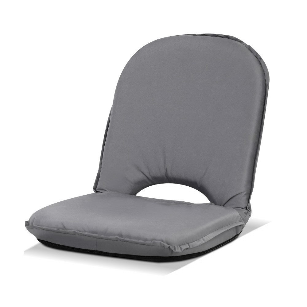 Artiss Floor Lounge Sofa Camping Chair Grey - Drowning In Summer