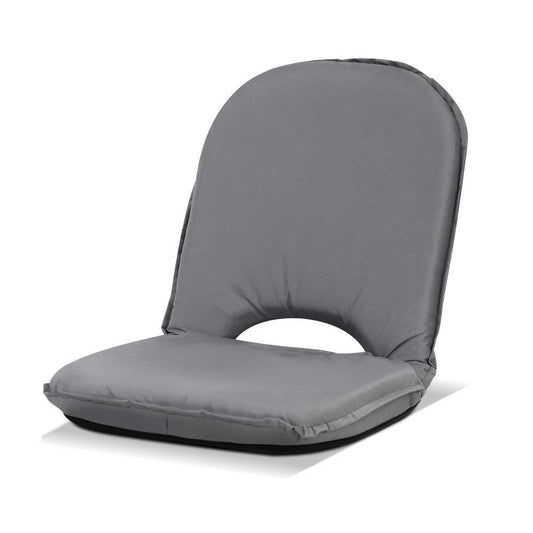 Artiss Floor Lounge Sofa Camping Chair Grey - Drowning In Summer