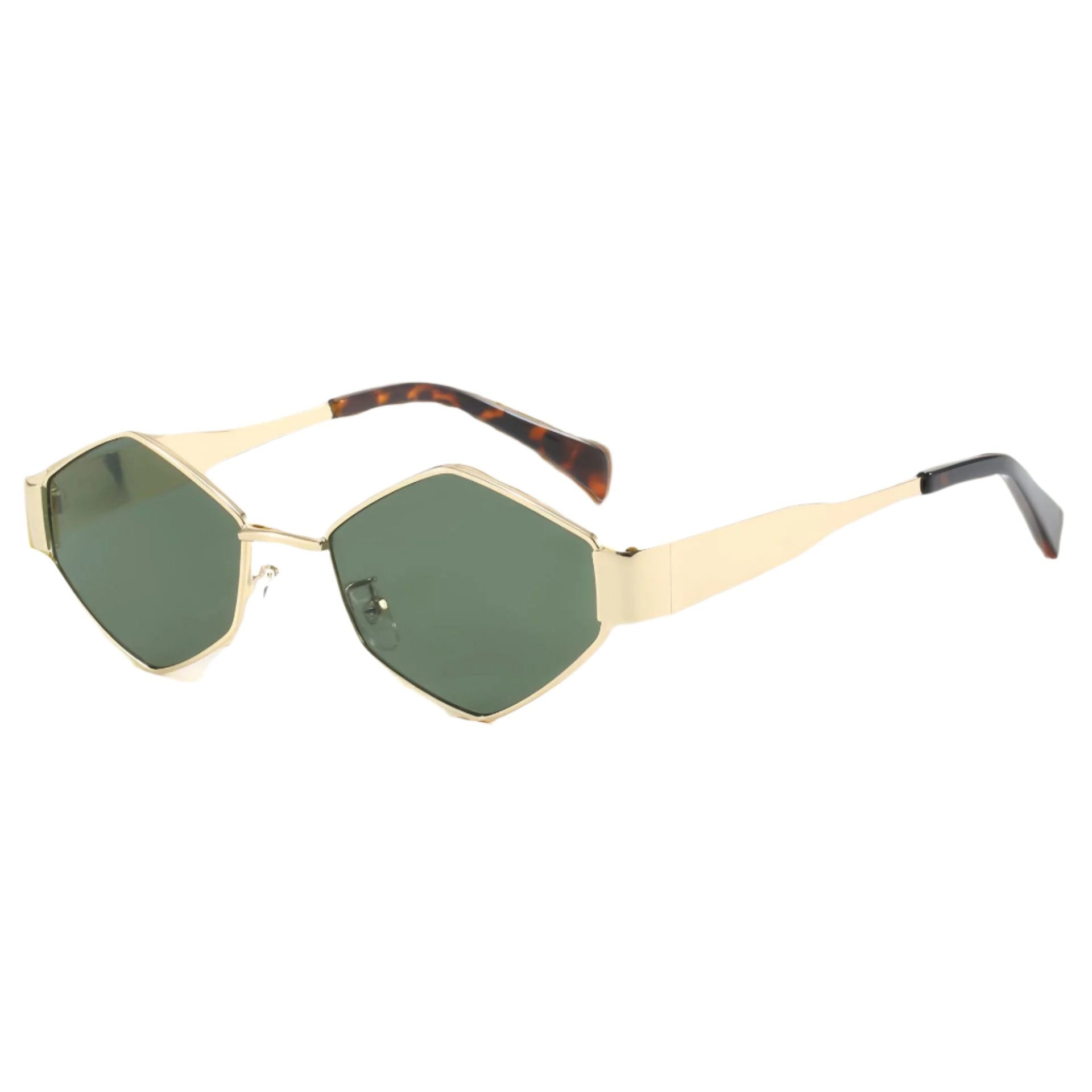 Chic Geometric Sunglasses Women's Fashion Metal Frame Sun Glasses Men Vintage Non - Mirrored Lenses Optical Gafas UV400 - Drowning In Summer