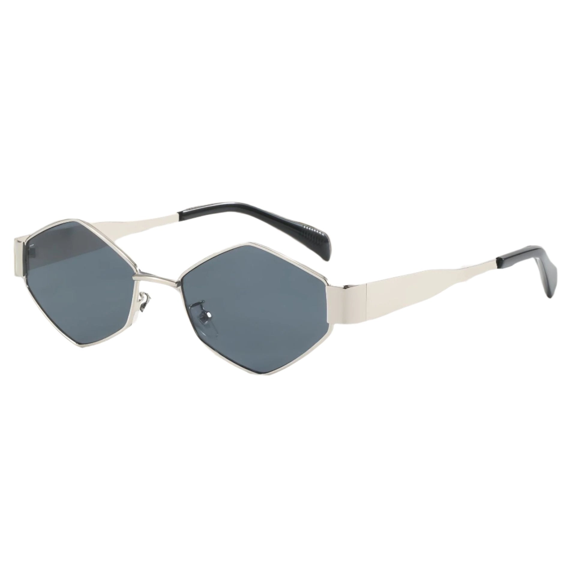 Chic Geometric Sunglasses Women's Fashion Metal Frame Sun Glasses Men Vintage Non - Mirrored Lenses Optical Gafas UV400 - Drowning In Summer