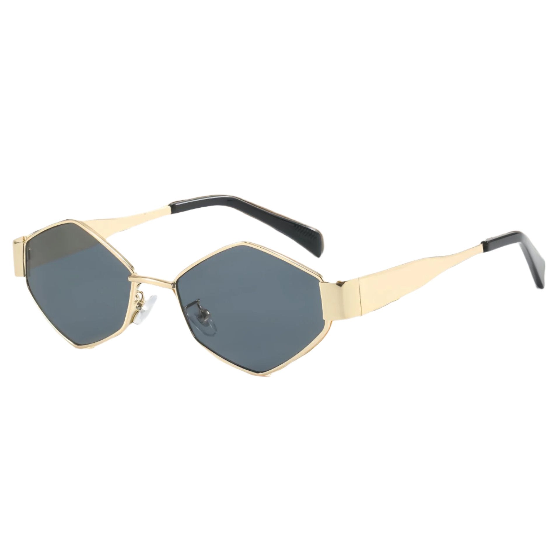 Chic Geometric Sunglasses Women's Fashion Metal Frame Sun Glasses Men Vintage Non - Mirrored Lenses Optical Gafas UV400 - Drowning In Summer