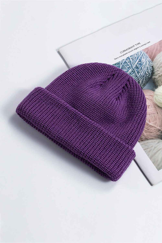 Jacaranda Rib - Knit Cuff Beanie - Drowning In Summer