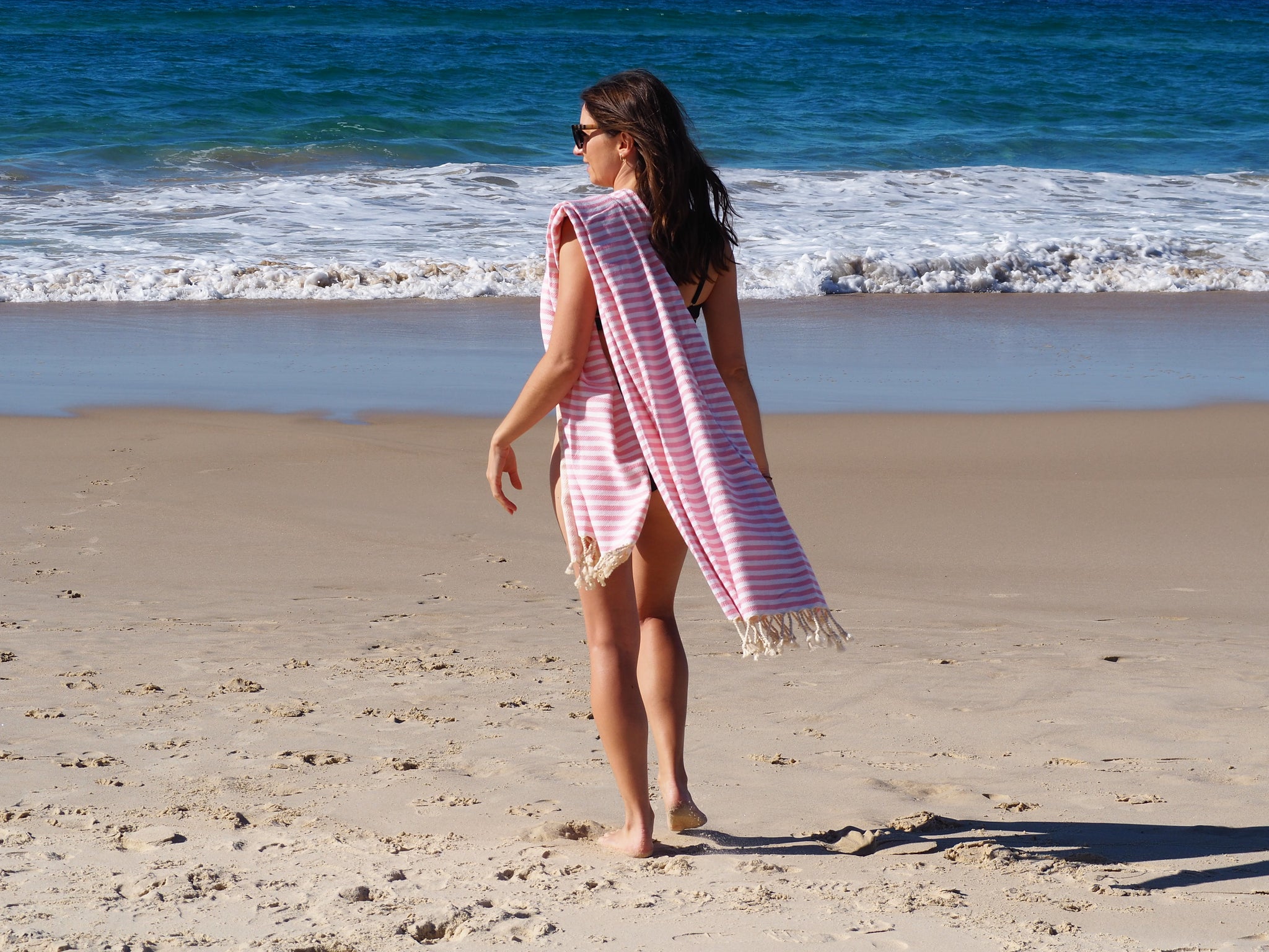 PORTSEA TURKISH COTTON TOWEL - BLUSH - Drowning In Summer