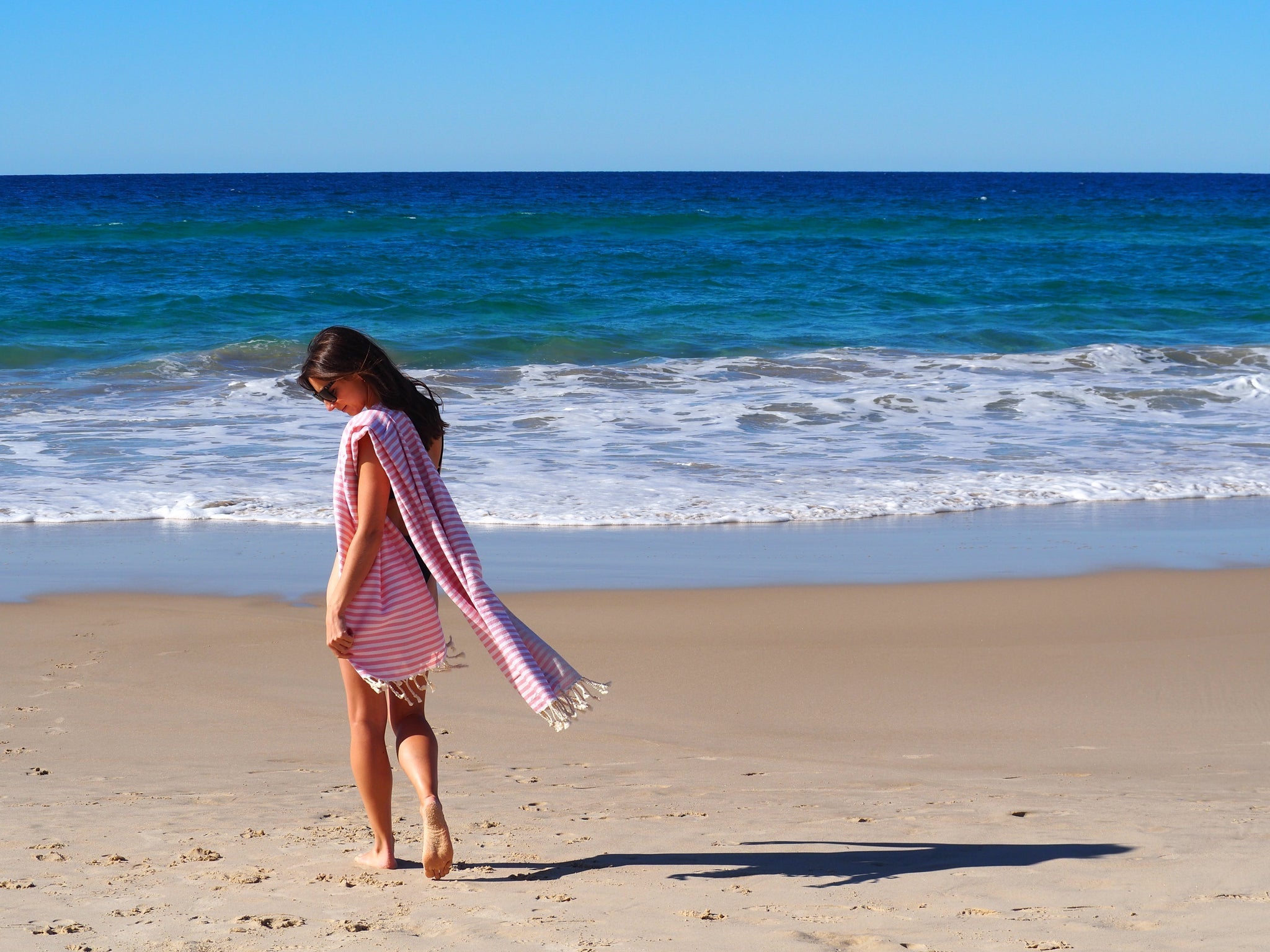 PORTSEA TURKISH COTTON TOWEL - BLUSH - Drowning In Summer