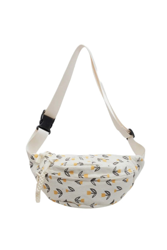 Printed Adjustable Strap Sling Bag - Drowning In Summer