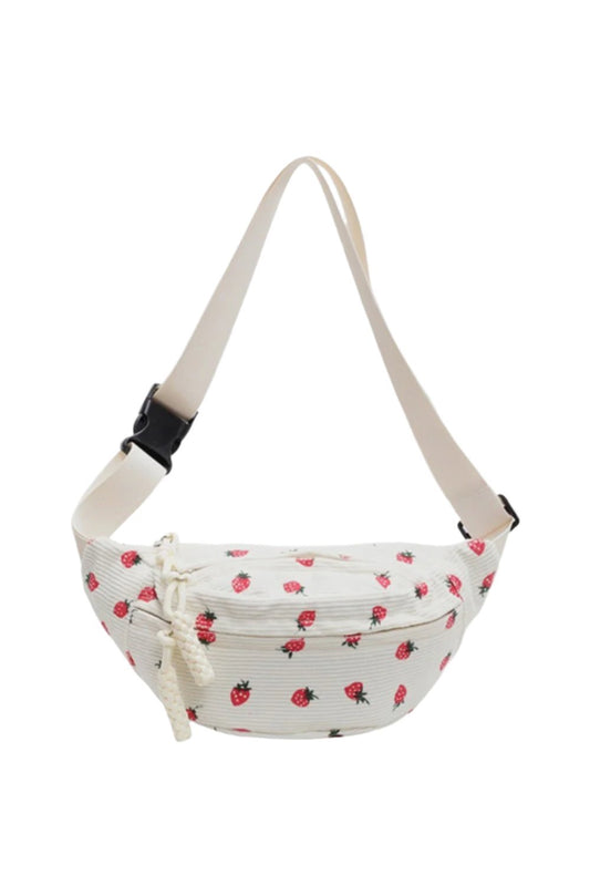 Printed Adjustable Strap Sling Bag - Drowning In Summer