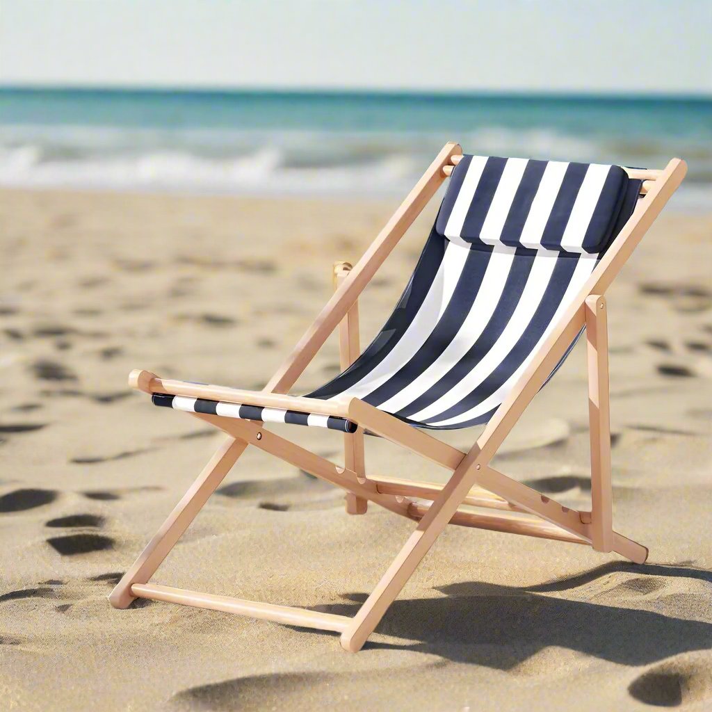 Tidal Lines Sun Lounger - Drowning In Summer